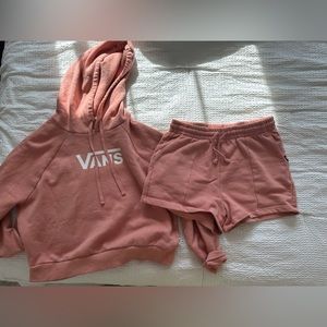 Vans hoodie and sweatshort set